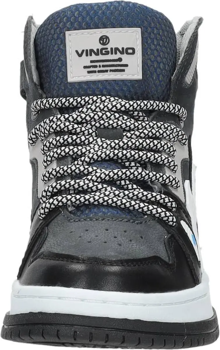 Vingino Joshua Mid Hoge Sneakers - Blauw - Maat 32 - afbeelding 3 van 6