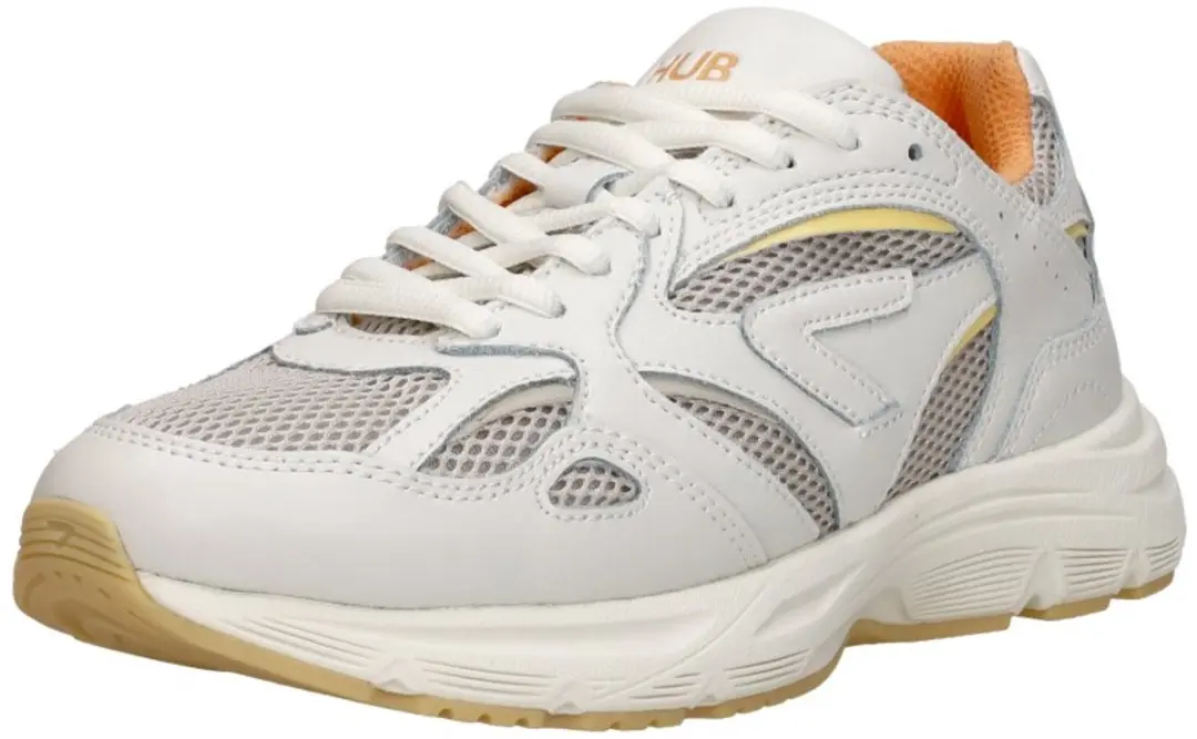 Hub Shift Dames Leren Sneakers - Wit - Maat 37 - afbeelding 5 van 6