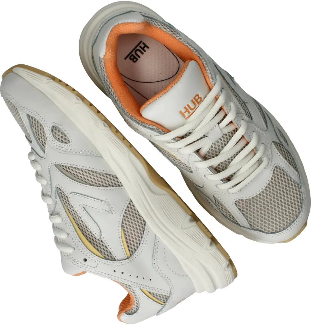 Hub Shift Dames Leren Sneakers - Wit - Maat 37 - afbeelding 6 van 6
