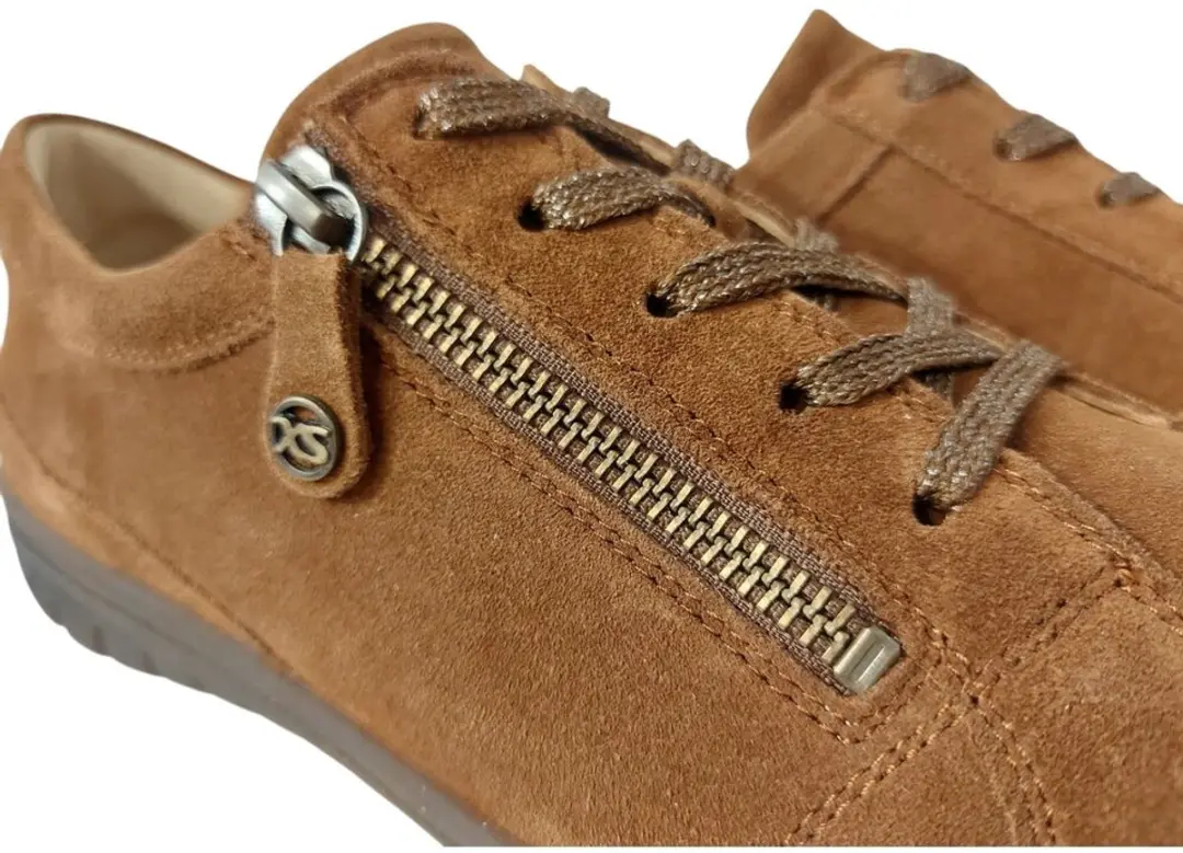 Hartjes Casual Sneakers Bruin Suede Dames - 38 - afbeelding 6 van 6