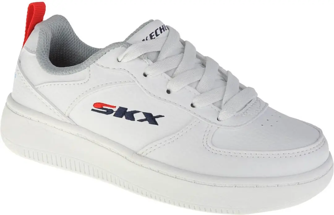 Skechers Sport Court 92 405696L-WHT, voor een jongen, Wit, Sneakers,Sportschoene