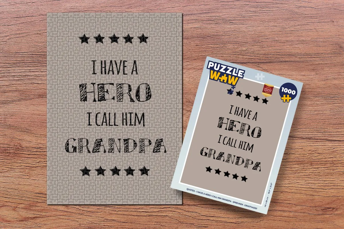 PuzzleWow Quotes Legpuzzel 1000 Stuks - Multicolor