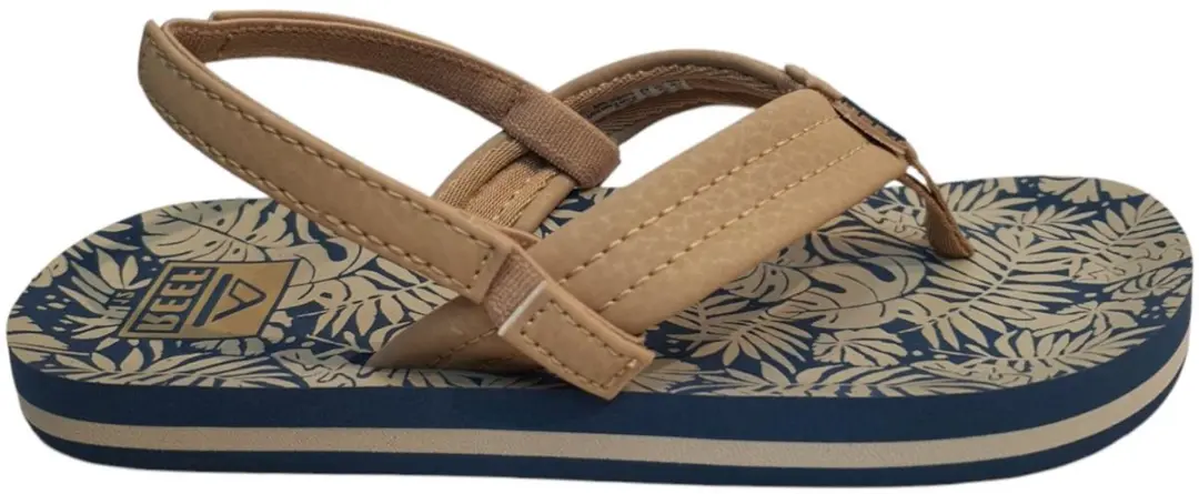Reef Little Ahi Teenslipper CJ6622 - Maat 25 - Beige/Blauw - afbeelding 3 van 4