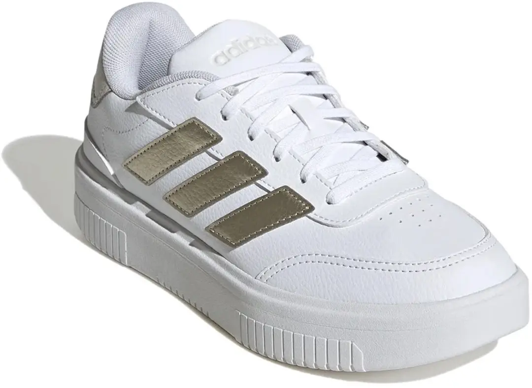 Adidas Courtblock Bold Ftwwht Sneakers - 40 - Cyber Met