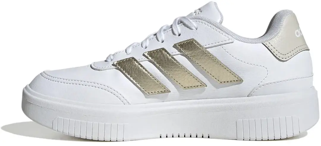 Adidas Courtblock Bold Ftwwht Sneakers - 40 - Cyber Met
