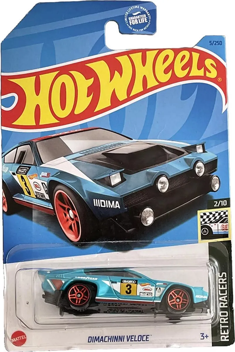 Hot Wheels Dimachinni Veloce 3 Turquoise HW Retro Racers 21A