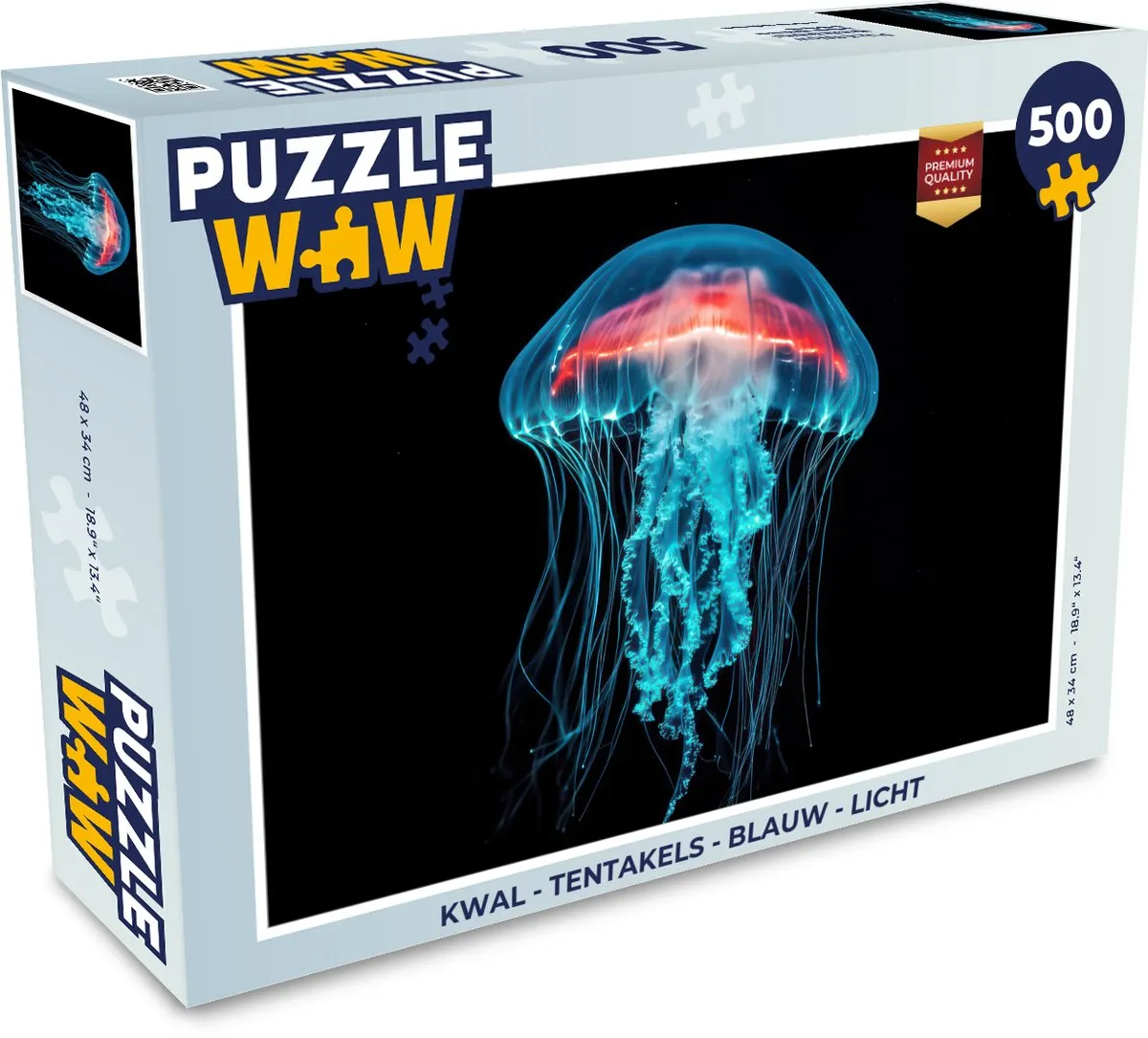 PuzzleWow Kwal Tentakels Licht Legpuzzel 500 Stuks - MPN 8721406844259
