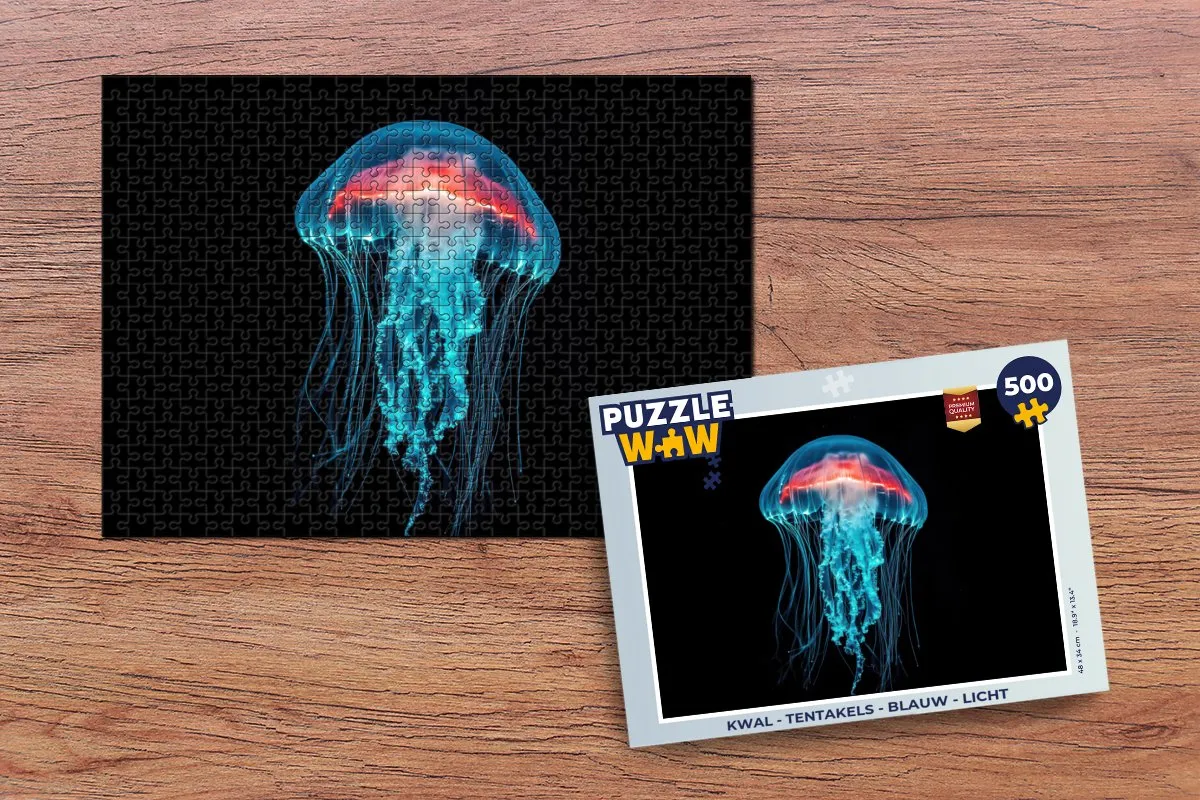 PuzzleWow Kwal Tentakels Licht Legpuzzel 500 Stuks - MPN 8721406844259