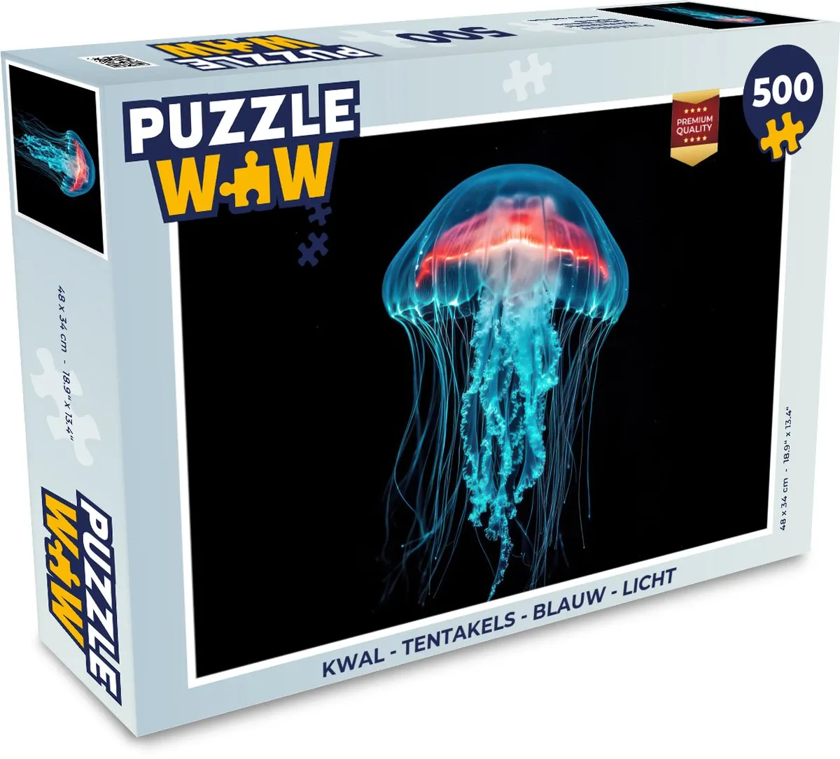 PuzzleWow Kwal Tentakels Licht Legpuzzel 500 Stuks - MPN 8721406844259