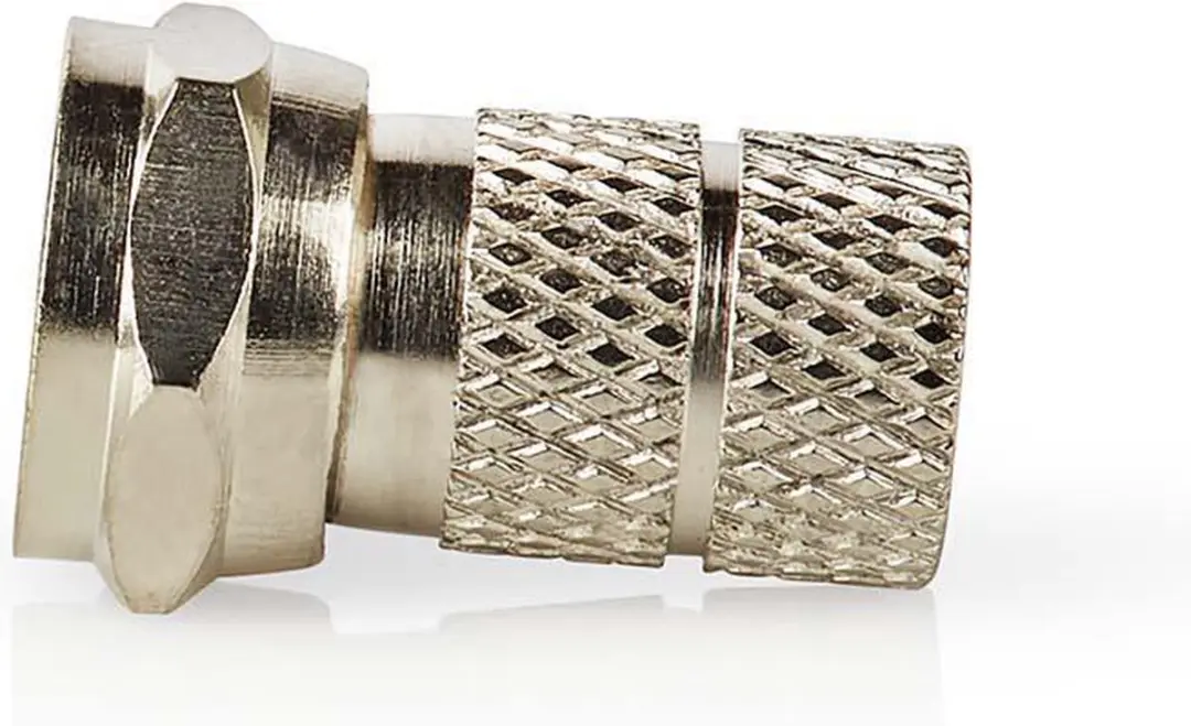 Nedis F-Connector recht male 5.5mm zilver 5 stuks