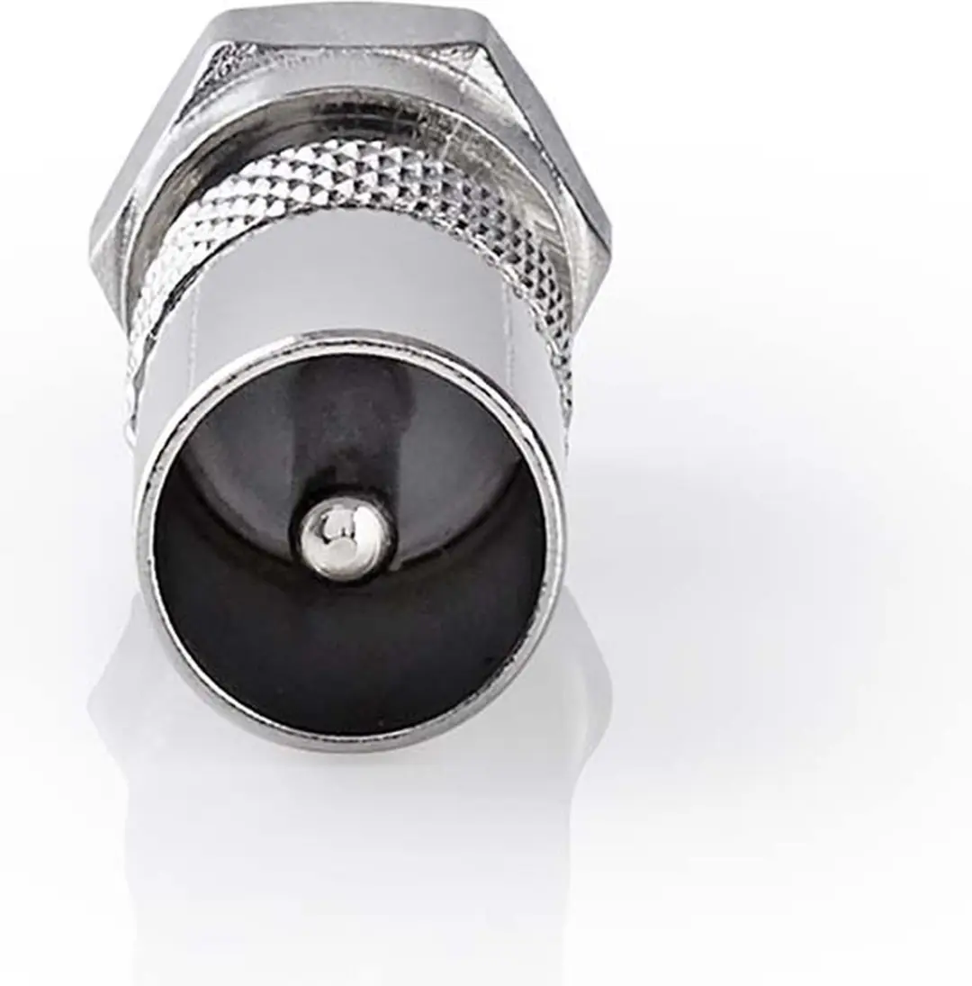 Nedis F-Male Antenne-Adapter 75 Ohm - Zilver - afbeelding 4 van 6
