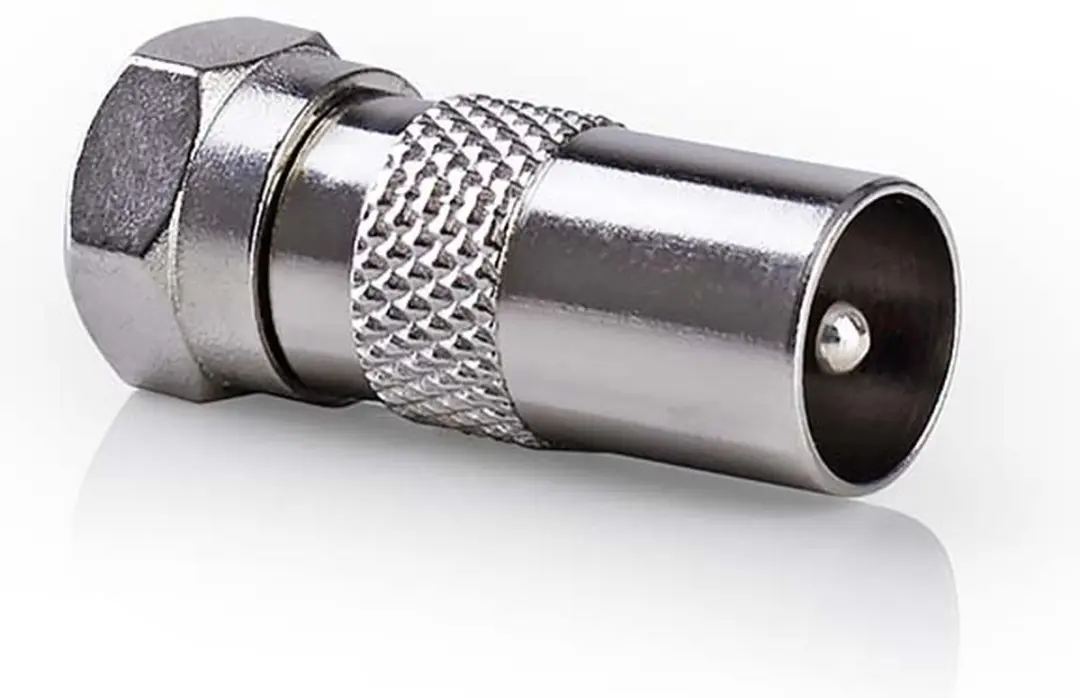 Nedis F-Male Antenne-Adapter 75 Ohm - Zilver - afbeelding 3 van 6