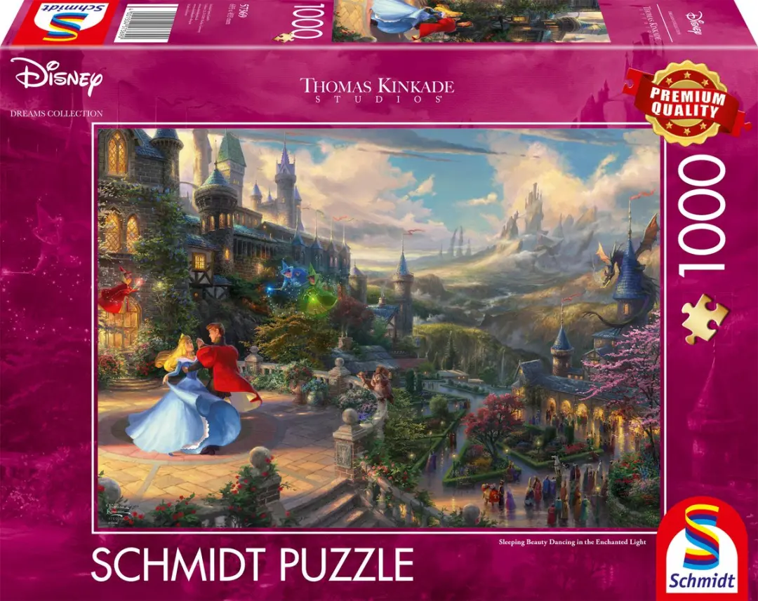 Schmidt Spiele Doornroosje Dansen in het Betoverde Licht Legpuzzel 1000 Stuks - Meerkleurig
