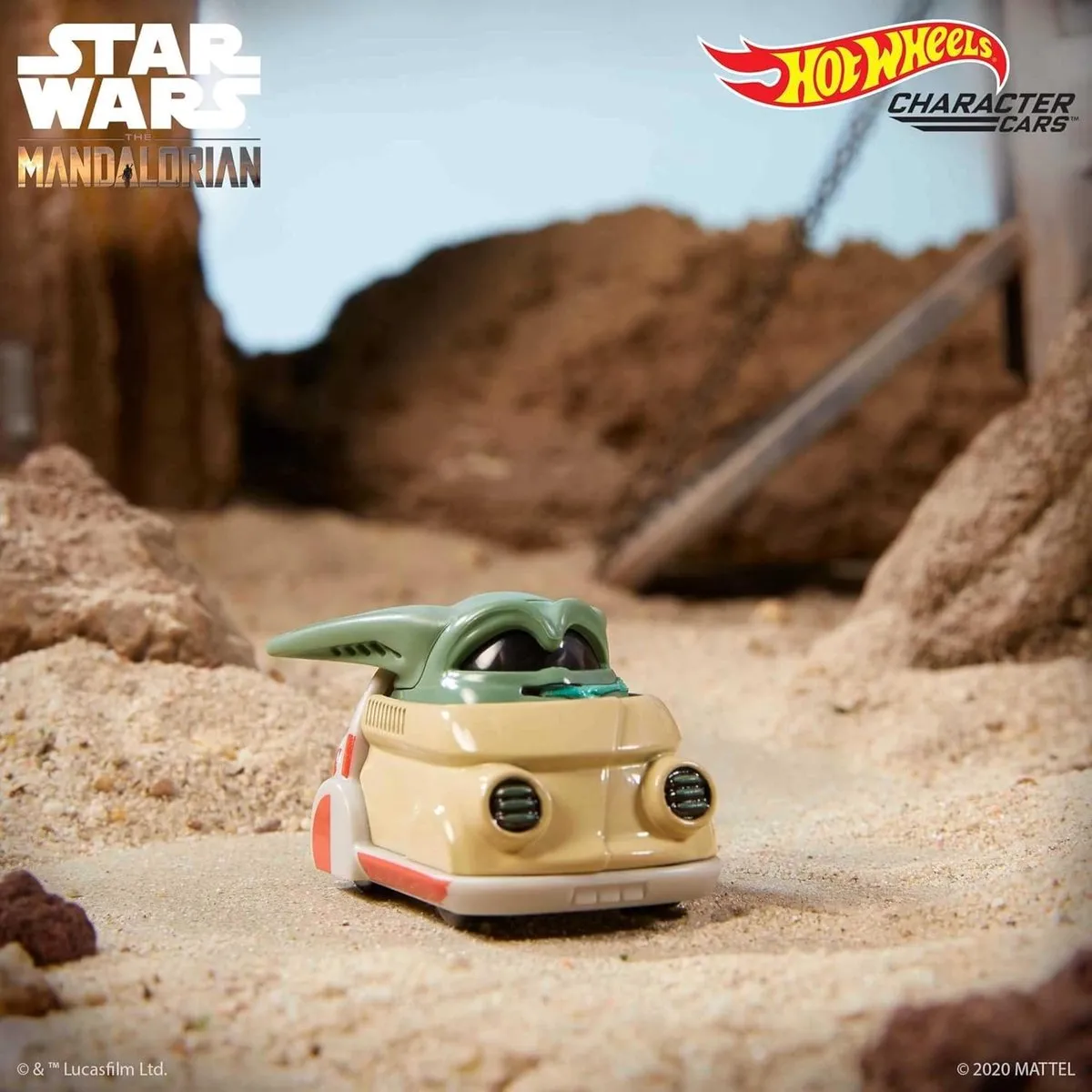 Hot Wheels Disney 100 Star Wars Grogu HNP45 - Witte Auto