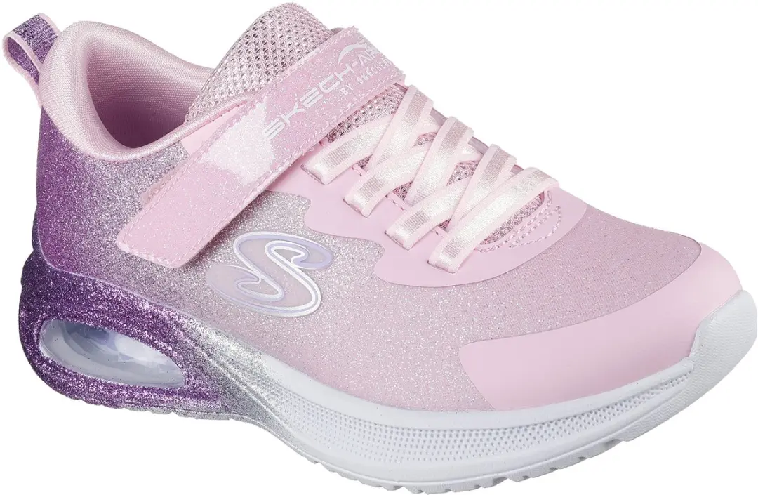 Skechers Meisjes Microspec Max Advance Glitz Gala Sneakers Roze