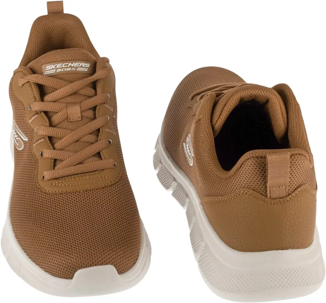 Skechers Bobs B-Flex Icy Edge Sneakers - Bruin - afbeelding 5 van 5