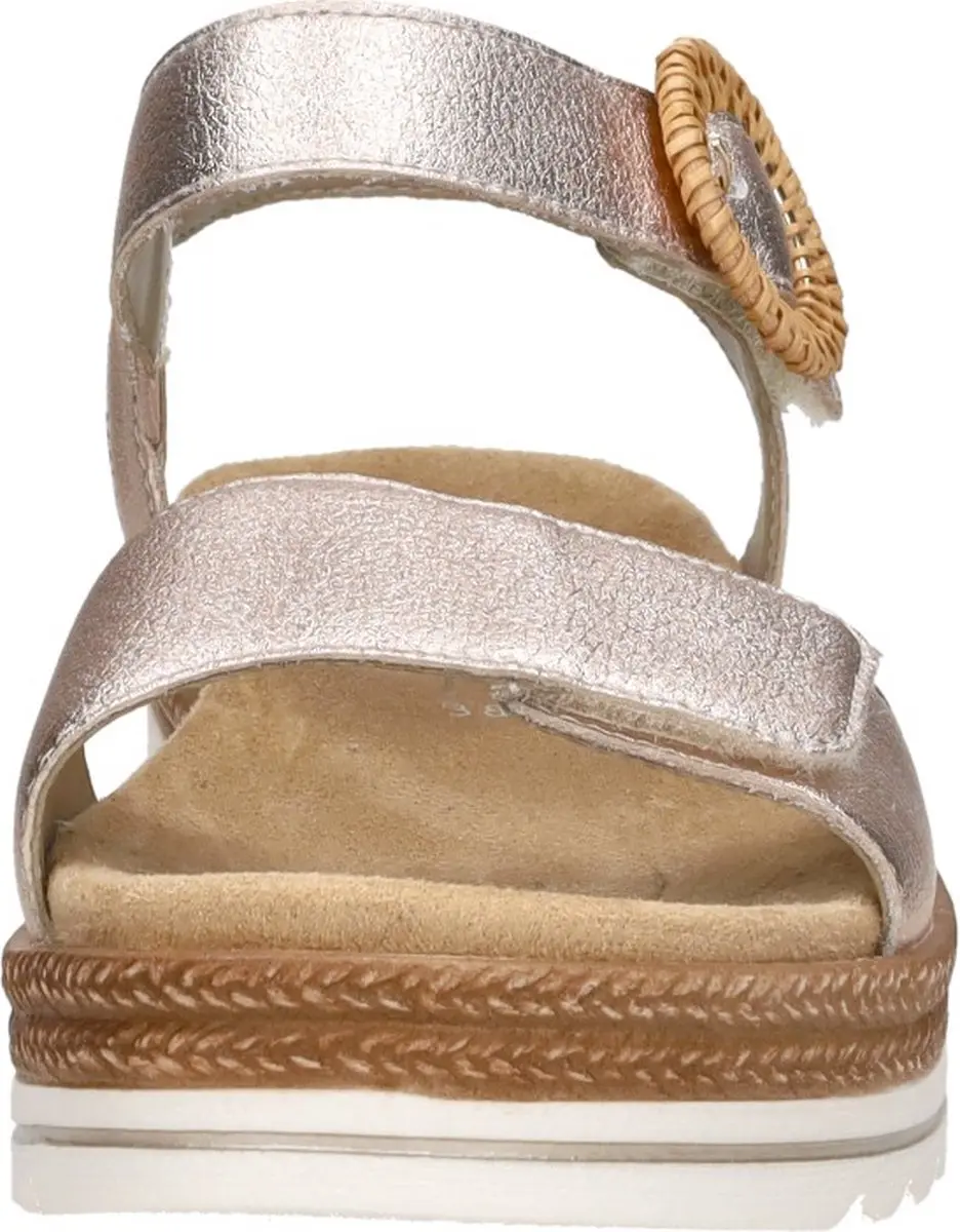 Remonte -Dames - roze-goud metallic - sandalen - maat 36 - afbeelding 6 van 6