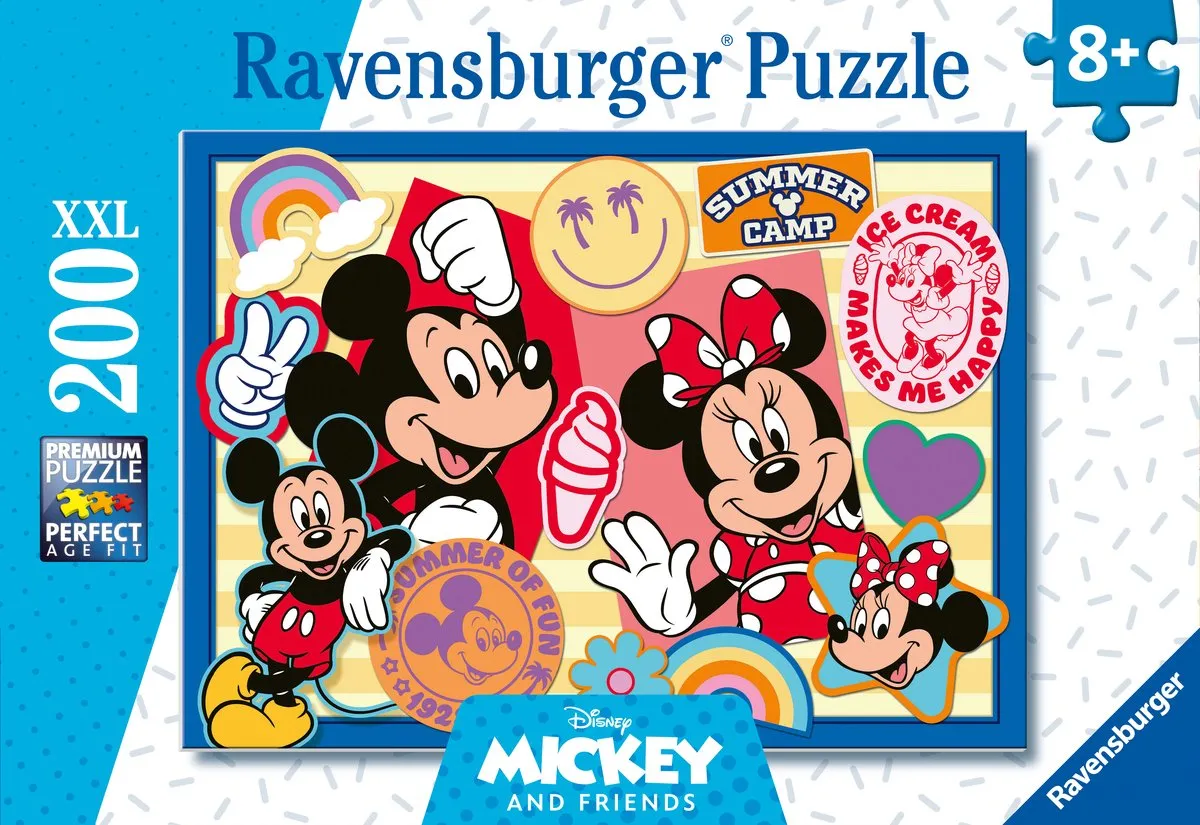 Ravensburger Mickey & Minnie Legpuzzel 200 XXL-Stukjes - 12004136