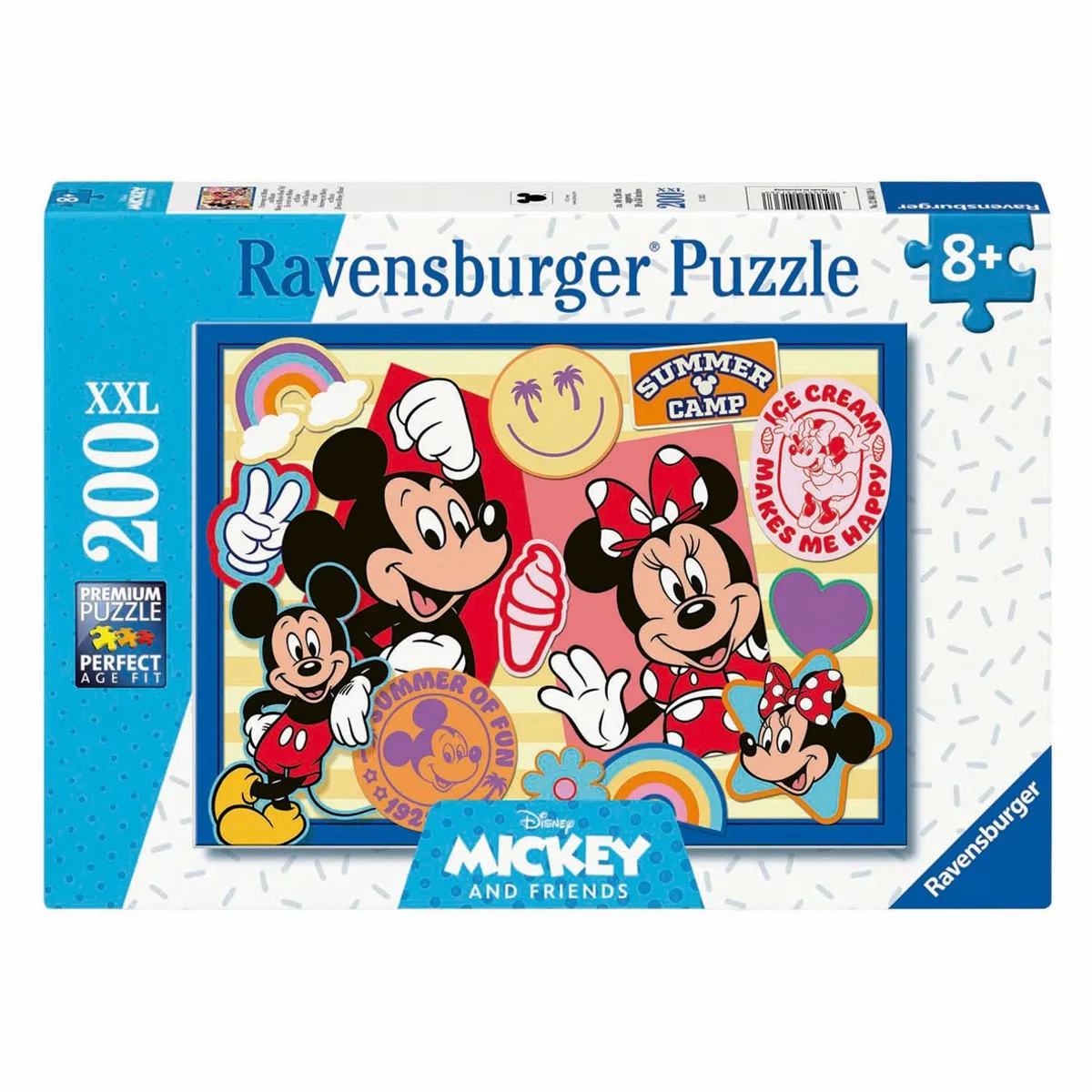 Ravensburger Mickey & Minnie Legpuzzel 200 XXL-Stukjes - 12004136