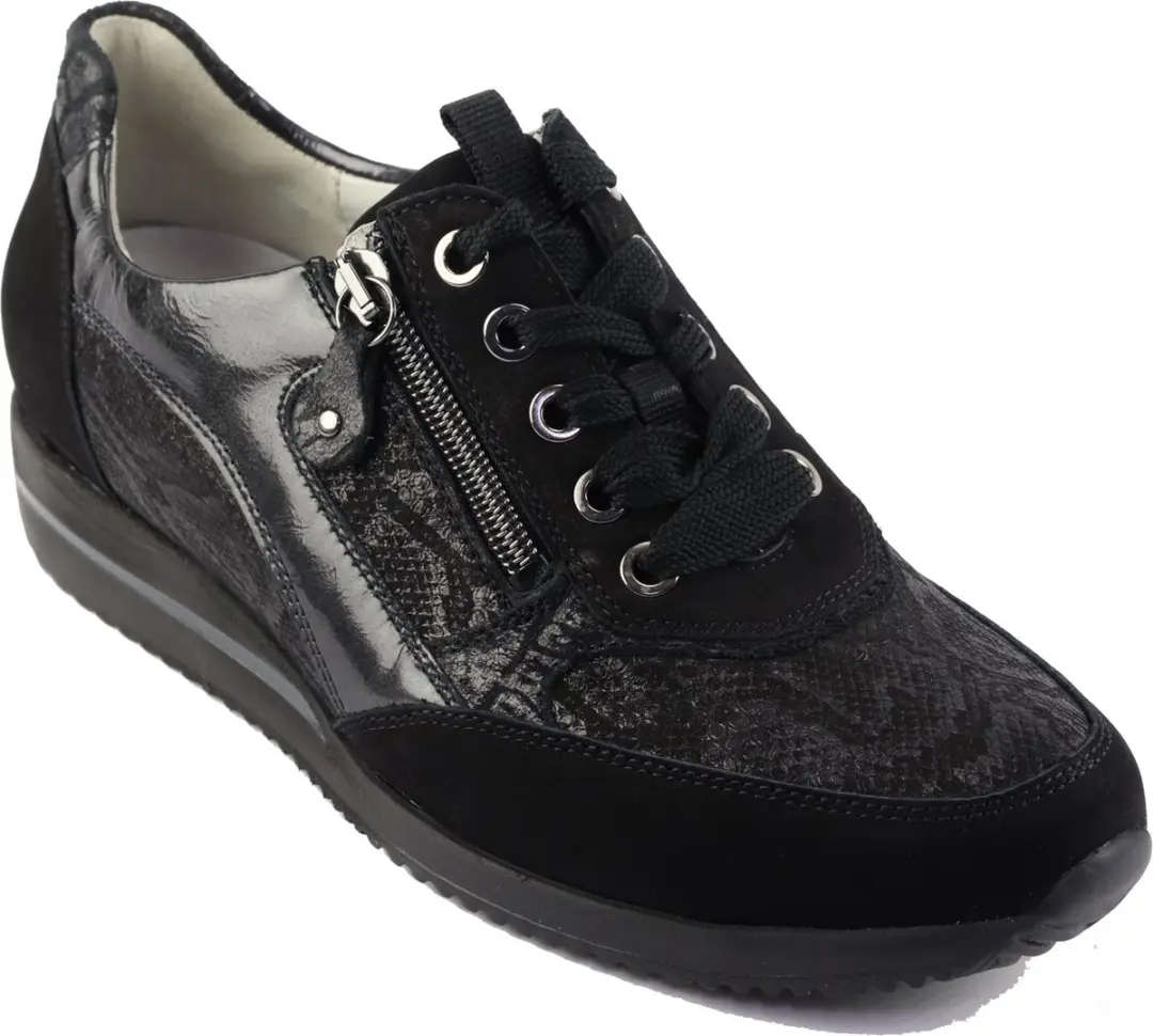 Wäldlaufer Himona Dames Veterschoenen - Zwart - afbeelding 2 van 6