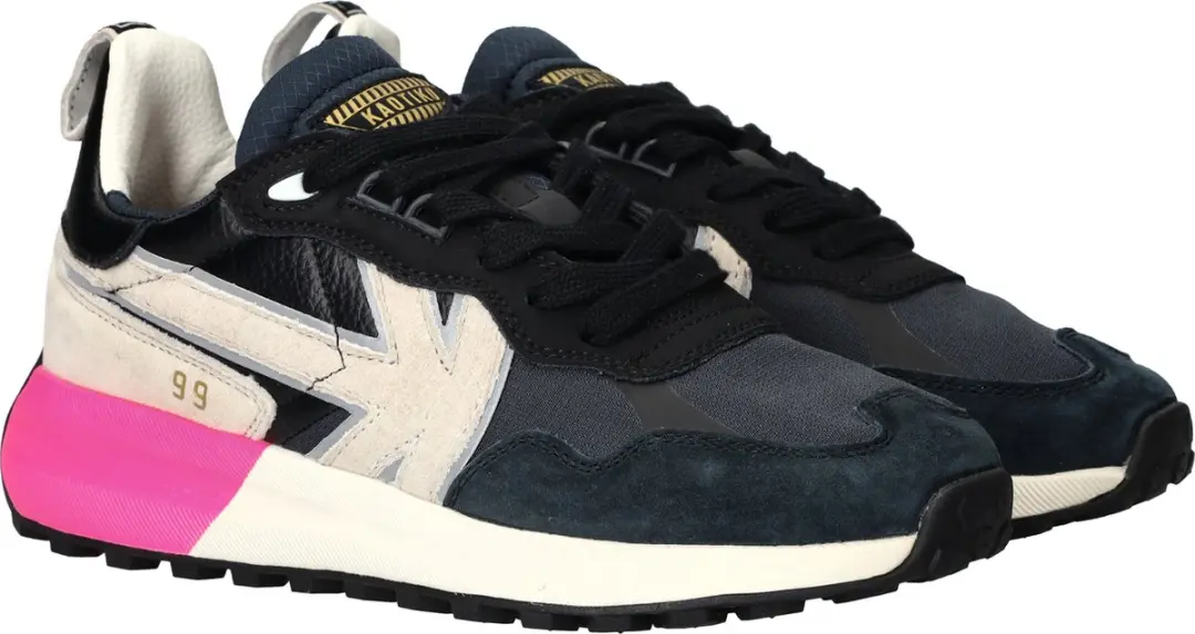 Kaotiko Detroit 99 Dames Sneakers - Zwart - Maat 37 - afbeelding 4 van 6