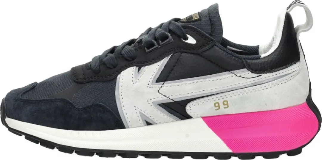 Kaotiko Detroit 99 Dames Sneakers - Zwart - Maat 37 - afbeelding 2 van 6