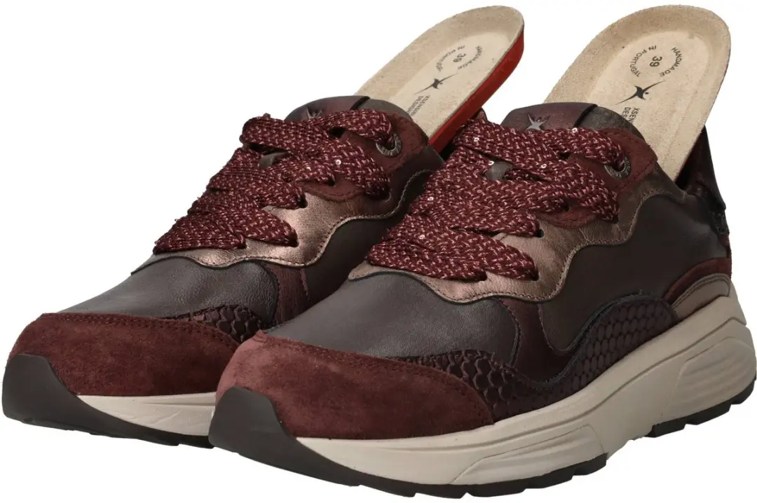Xsensible Rainbow Stretchwalker GX Sneakers - Dames 43 - Rood - afbeelding 6 van 6