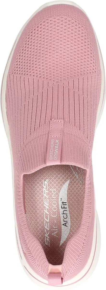 Skechers Go Walk Arch Fit Iconic Sneakers - Roze - afbeelding 4 van 6