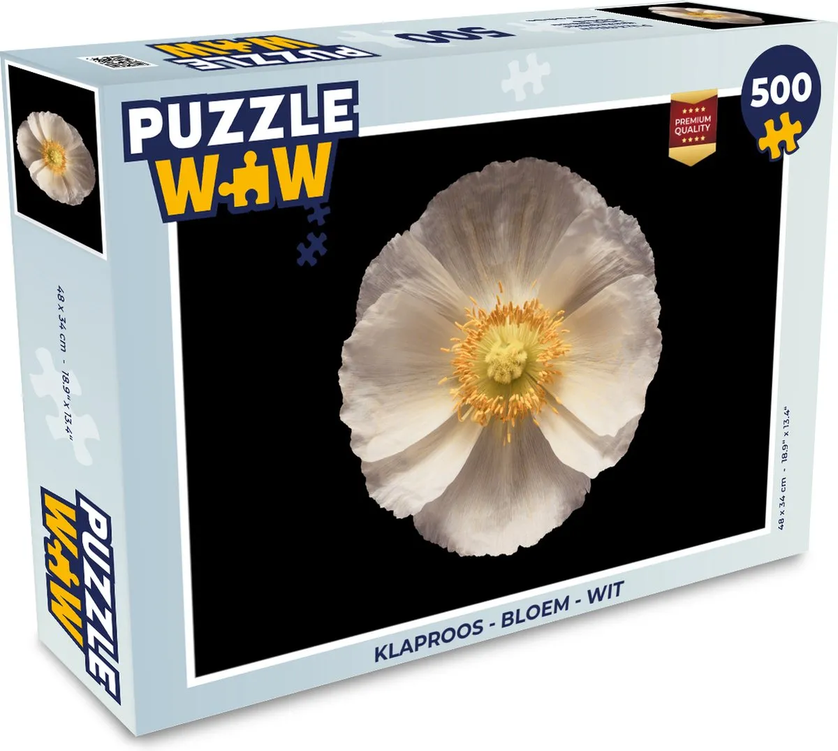PuzzleWow Klaproos Legpuzzel 500 Stuks - Multicolor