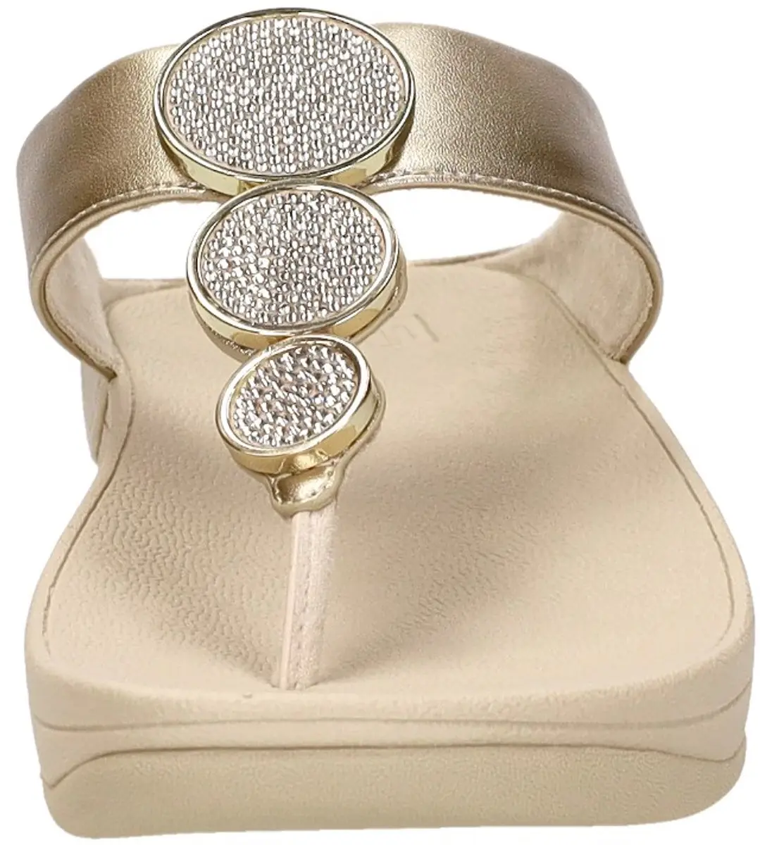 FitFlop Halo Bead-Circle Teenslipper HJ1-675 - 42 - Metallic Beige - afbeelding 6 van 6