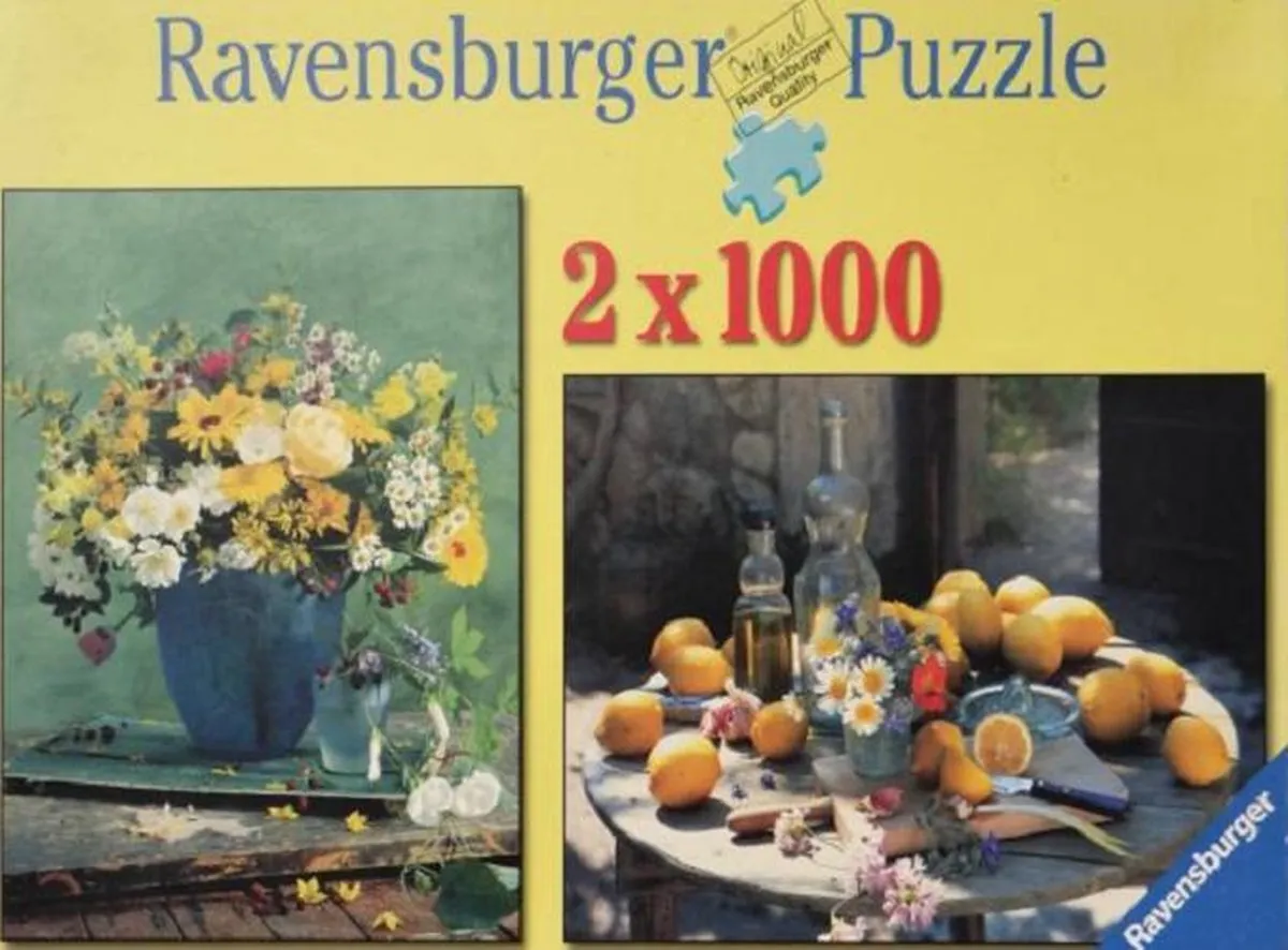 Ravensburger Franse Landschappen & Paarden 1000 Stuks - 2x - afbeelding 2 van 2