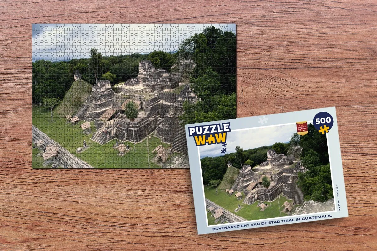 PuzzleWow Tikal Legpuzzel 500 Stuks - Multicolor