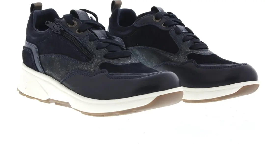 Xsensible Grenoble Dames Veterschoenen - Donkerblauw Maat 40
