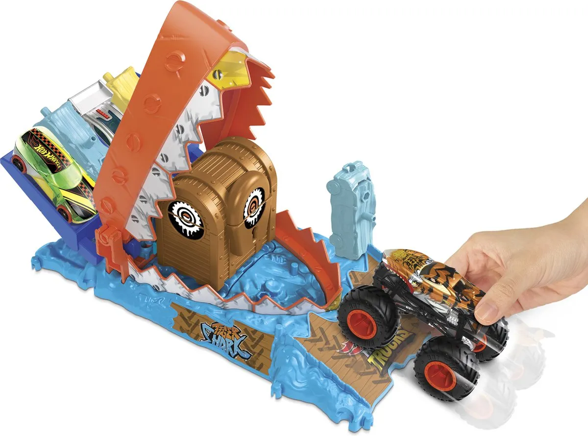Hot Wheels Monster Trucks Arena Smashers Schathappers Uitdaging Speelset HTP17 - afbeelding 5 van 6