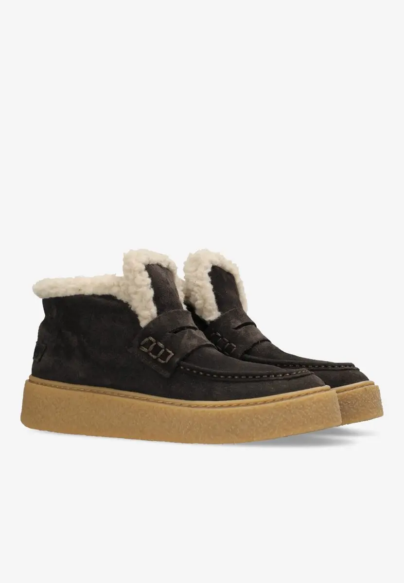 Shabbies Amsterdam Senna Anna Ankle Boot - Bruin - Maat 41 - afbeelding 3 van 6