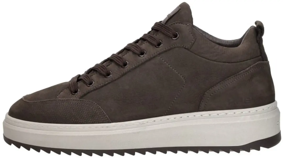 Rehab Russel Nub Sneakers - Donkerbruin Maat 41 - afbeelding 2 van 6