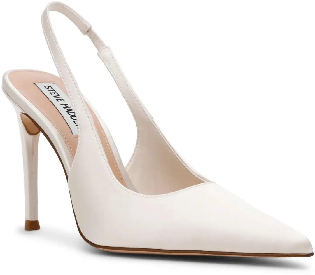 Steve Madden Reyes Damesschoenen - ivoorkleurige parel - maat 40 - afbeelding 2 van 2