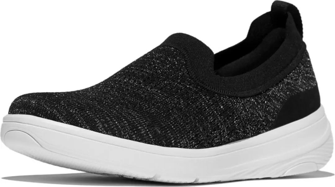 FitFlop FitFlop Super-Q Knit Slip-Ons ZWART