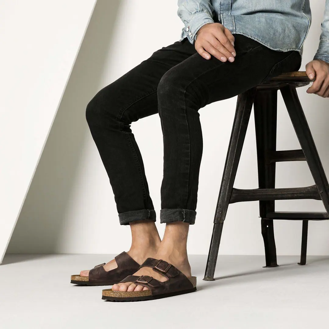 Birkenstock Arizona FL Narrow Slides 44 - Habana - afbeelding 2 van 6
