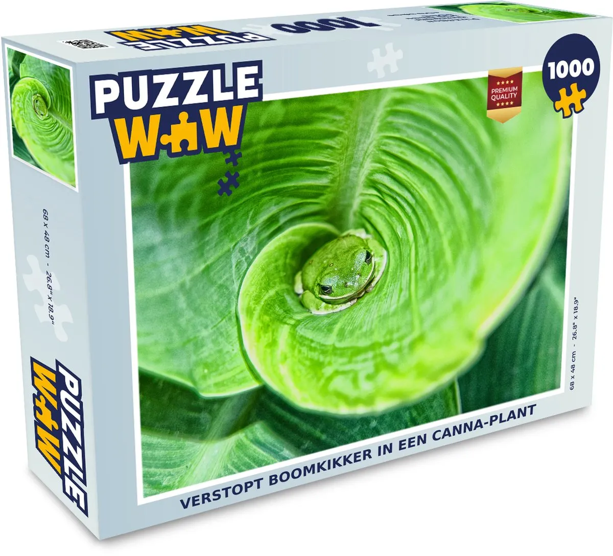 PuzzleWow Legpuzzel Verstopt Boomkikker 1000 Stuks - Multicolor