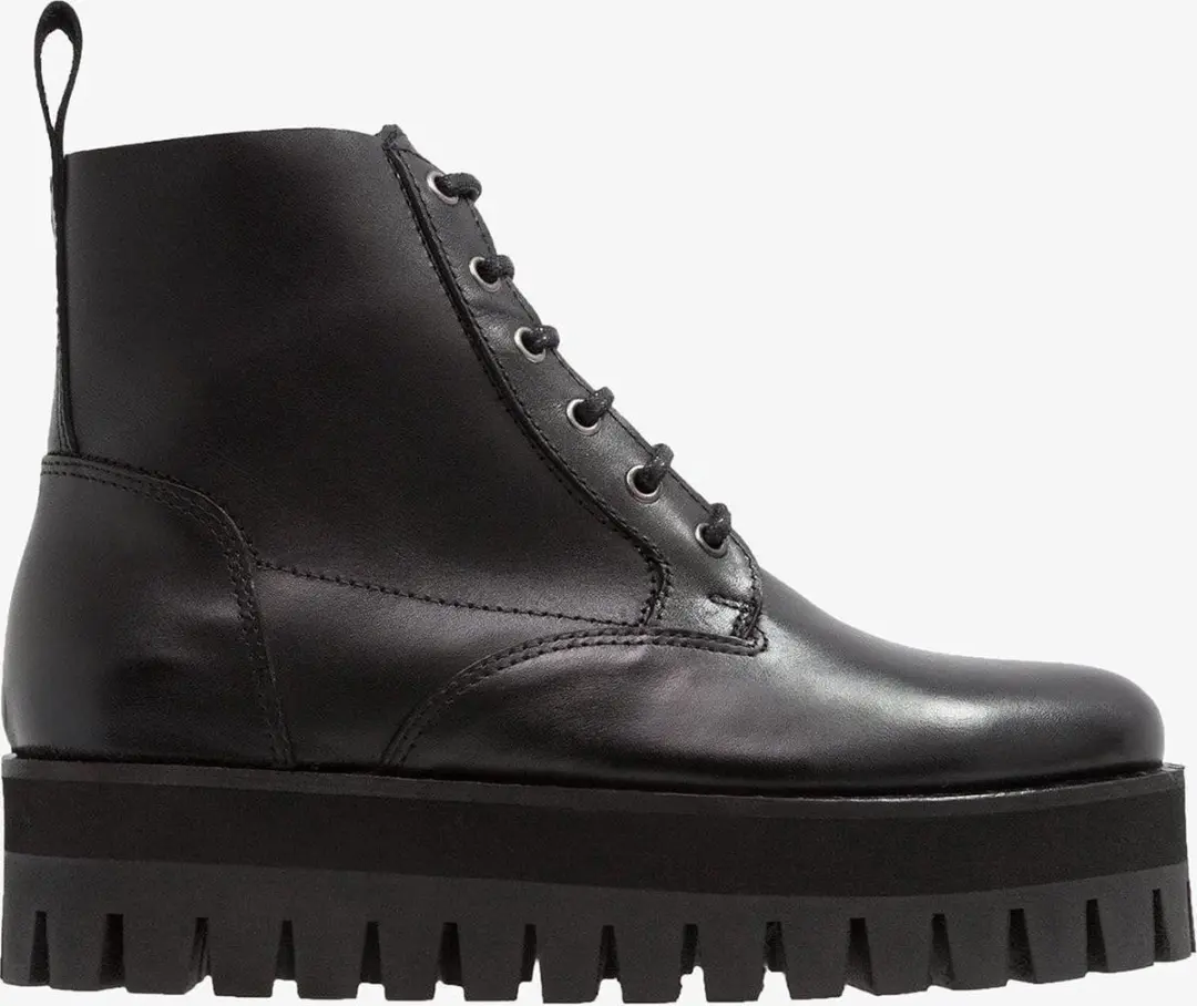 Buffalo London Winter Pear Bootie Plateau Zwart