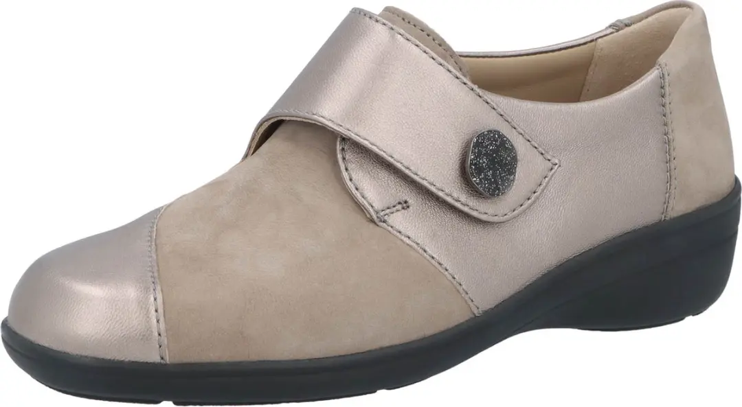 Solidus 26428 Dames Klittenband Schoenen - Beige Combi - 38