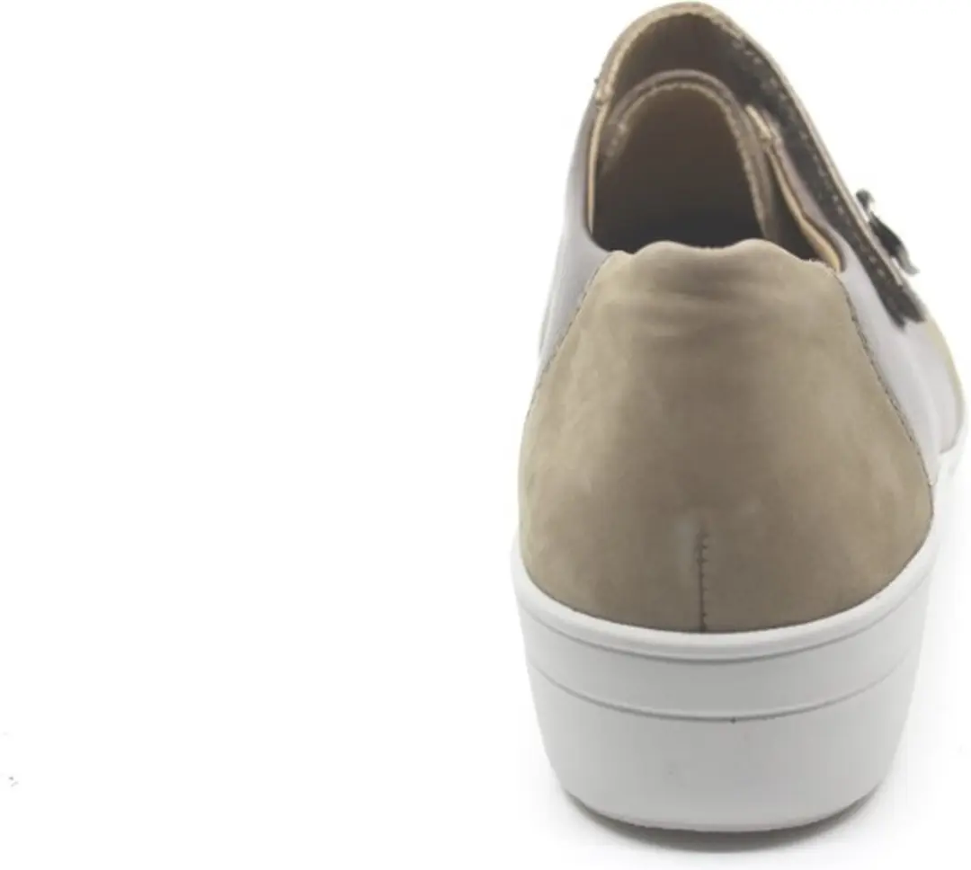 Solidus 26428 Dames Klittenband Schoenen - Beige Combi - 38