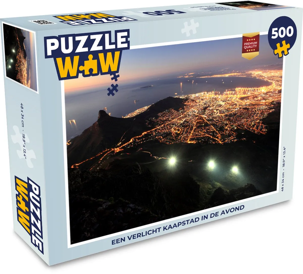 PuzzleWow Kaapstad Legpuzzel 500 Stuks