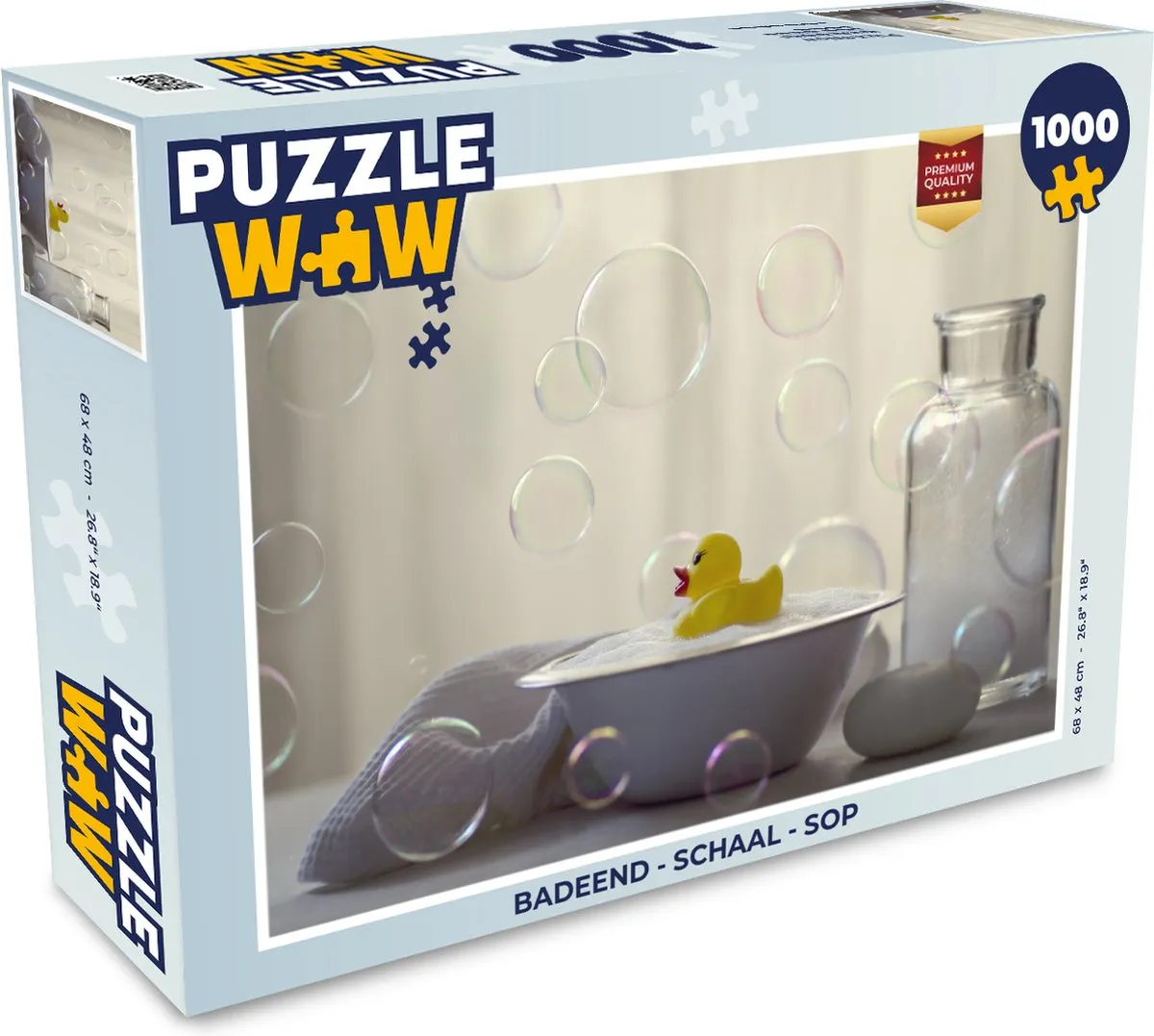 PuzzleWow Badeend Legpuzzel 1000 Stuks - Multicolor