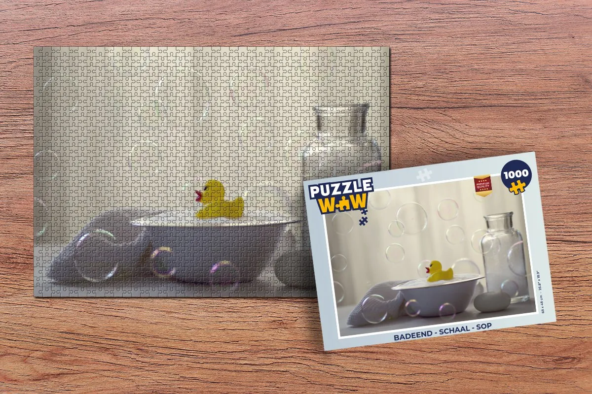 PuzzleWow Badeend Legpuzzel 1000 Stuks - Multicolor