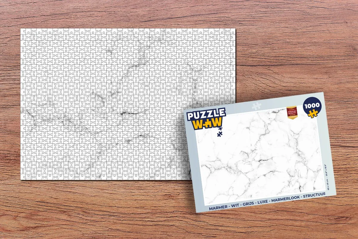 PuzzleWow Marmerlook Legpuzzel 1000 Stuks - Multicolor