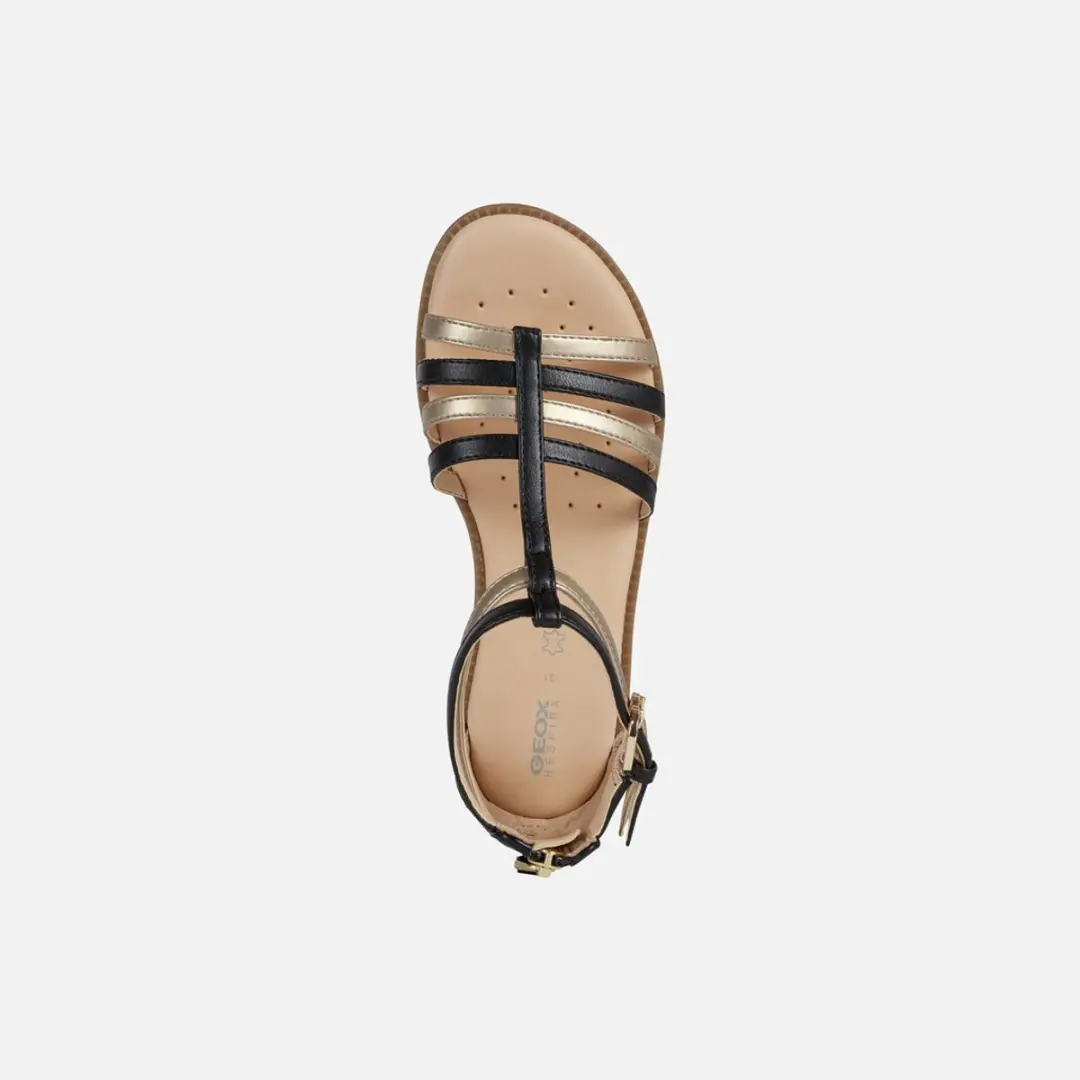 Geox Karly Sandalen - Meisjes 39 - Zwart/Platina - afbeelding 6 van 6