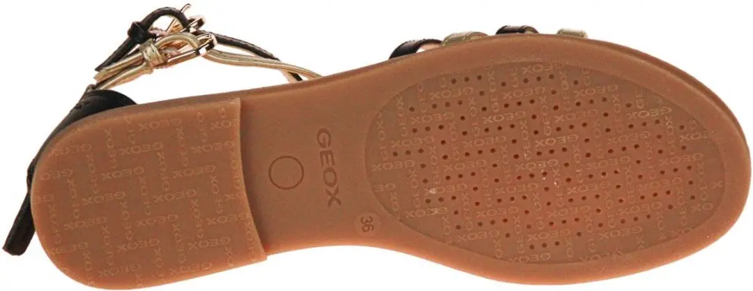 Geox Karly Sandalen - Meisjes 39 - Zwart/Platina - afbeelding 4 van 6