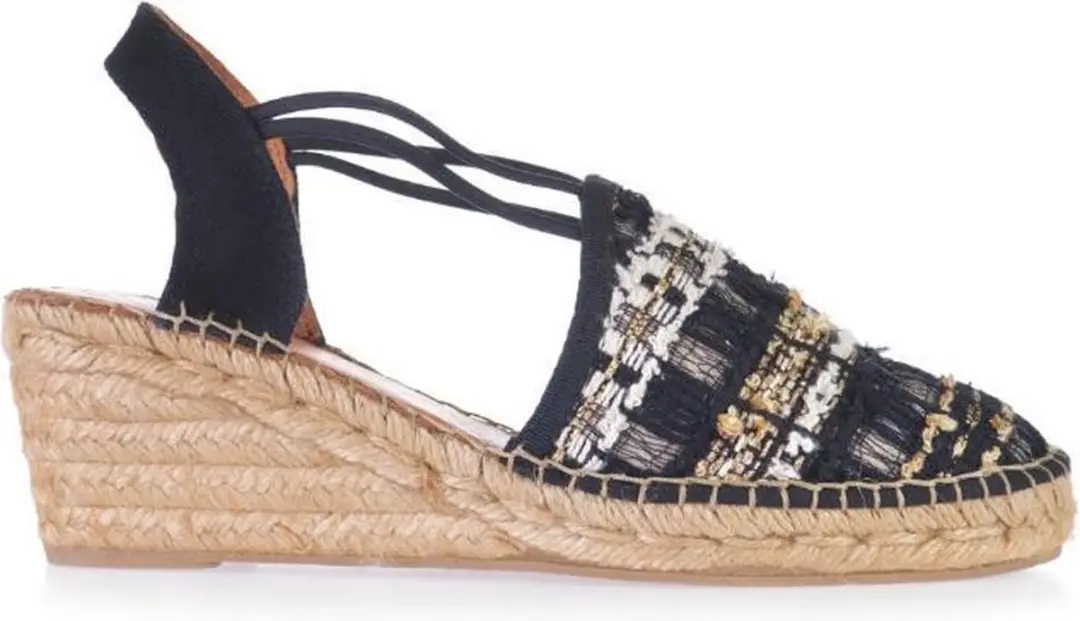 Toni Pons Tania-CC Textiel Dames Espadrilles Negre Maat 42